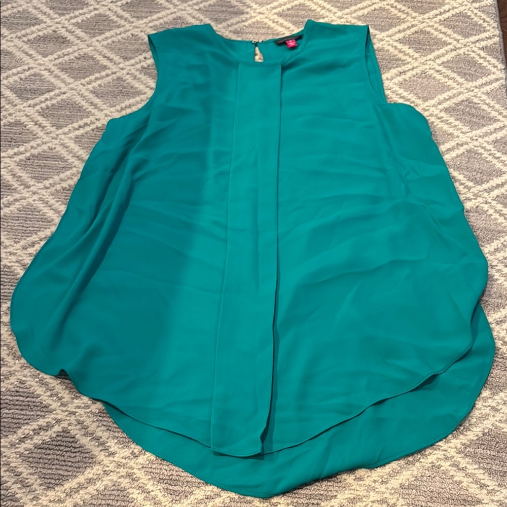 Vince Camuto Turquoise Sleeveless Blouse